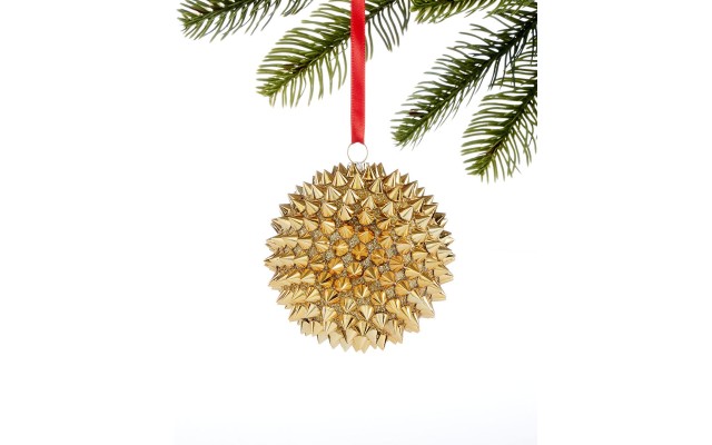  Black Tie Ball Ornament, Gold