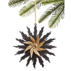 Holiday Lane Black Tie Snowflake Ornament