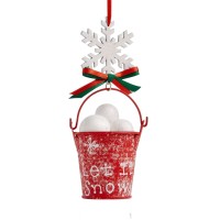 Holiday Lane Bucket Full of Snowballs Ornament