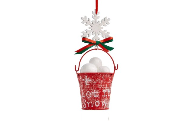  Bucket Full of Snowballs Ornament