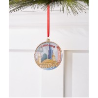 Holiday Lane Chicago 2021 Disk Ornament, Multi