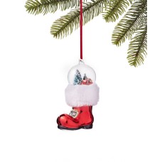 Holiday Lane Christmas Cheer Boot Ornament, Red