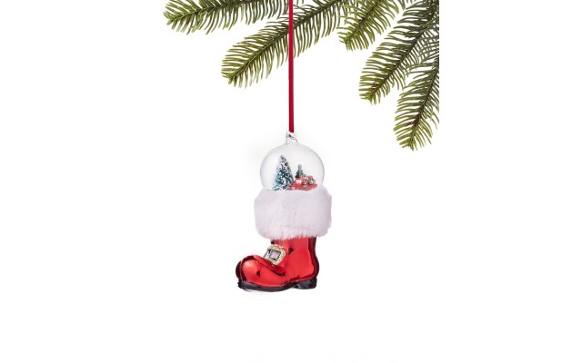  Christmas Cheer Boot Ornament, Red