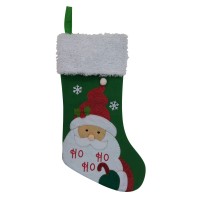 Holiday Lane Christmas Cheer Green Stocking, 20″