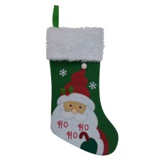 Holiday Lane Christmas Cheer Green Stocking, 20″