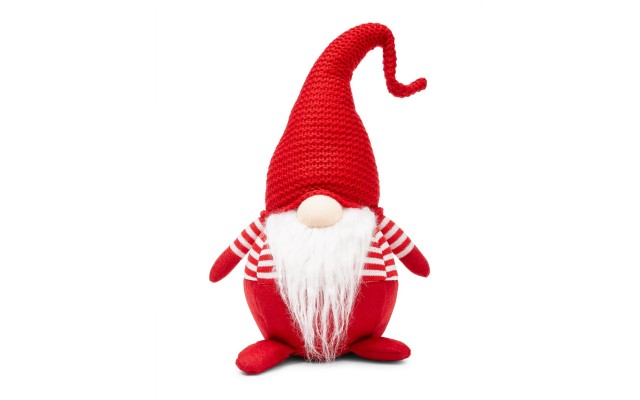  Christmas Cheer Red Gnome with White Beard Ornament