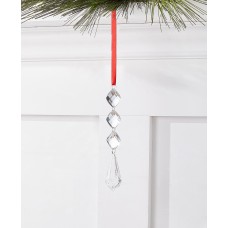 Holiday Lane Crystal Elegance Clear Icicle Ornament, 7”