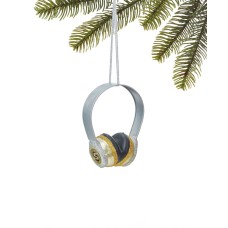 Holiday Lane Fashion Week Glass Earphone Ornament, Silver