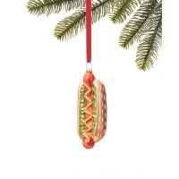 Holiday Lane Foodie and Spirits Hotdog with Bun Ornament