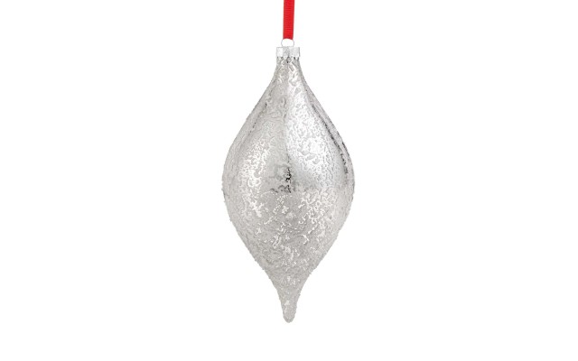 Glass Drop with Random Paint Ornament