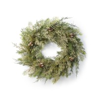 Holiday Lane Green House 26″ Greenery Wreath