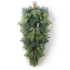 Holiday Lane Green House Olive Leaves Drop, 28”H