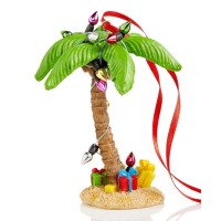 Holiday Lane Hawaii Palm Tree with Christmas Lights Ornament, Multicolor