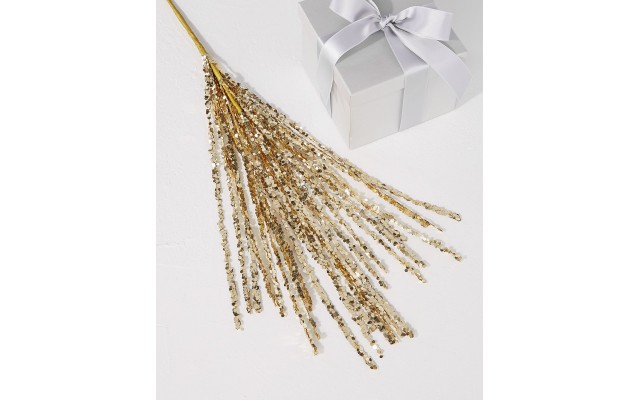  Jewel Tones Gold Tassel Pick Ornament