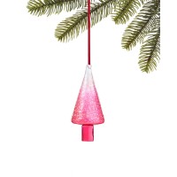 Holiday Lane Merry and Brightest Christmas Ornaments, Pink, 2.3