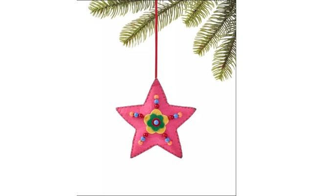  Merry and Brightest Christmas Ornaments, Pink, 5
