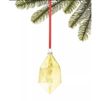 Holiday Lane Merry and Brightest Christmas Ornaments, Yellow, 2.68