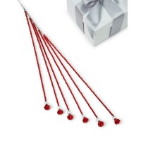 Holiday Lane Ruby Red Holiday Beaded Pick