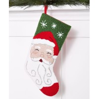 Holiday Lane Santa Stocking, Multi