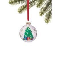 Holiday Lane Santa’s Favorites Christmas Tree Ball Ornament, Multi