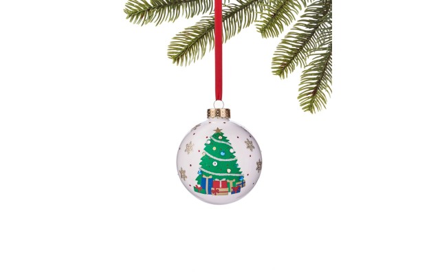  Santa’s Favorites Christmas Tree Ball Ornament, Multi