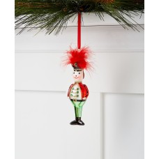 Holiday Lane Santa’s Favorites Soldier Ornament, Red