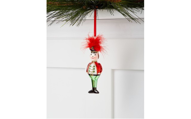  Santa’s Favorites Soldier Ornament, Red
