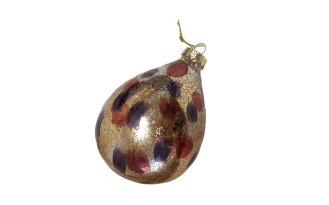  Set of 2 Glass Ornament
