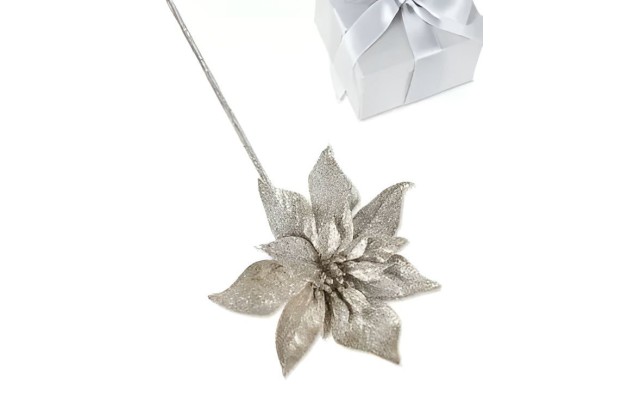  Shimmer and Light Glitter Flower Pick Ornament