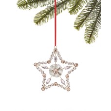 Holiday Lane Shimmer and Light Gold-Tone Star Embellished Ornament