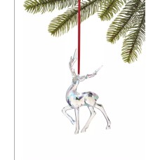 Holiday Lane Shimmer and Light Iridescent Reindeer Ornament