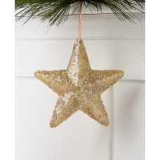 Holiday Lane Shimmer & Light Gold Star Christmas Tree Ornament