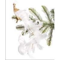 Holiday Lane Shine Bright Bird with Feather Ornament