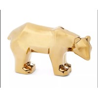 Holiday Lane Shine Bright Gold-Tone Bear Decor