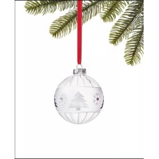Holiday Lane Snowdaze Snowflake and Tree Ball Ornament