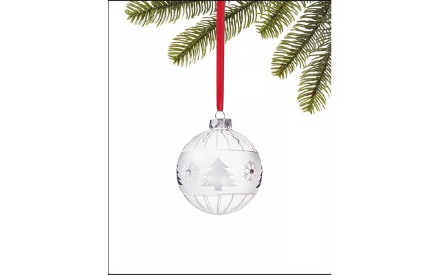 Holiday Lane Snowdaze Snowflake and Tree Ball Ornament