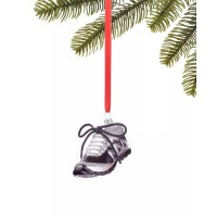 Holiday Lane Sports and Hobbies Athletic Shoe Ornament, Silver, 4-5
