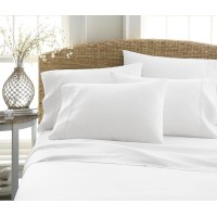 Home Collection Luxury Ultra Soft Bed Sheet Set, White, Queen