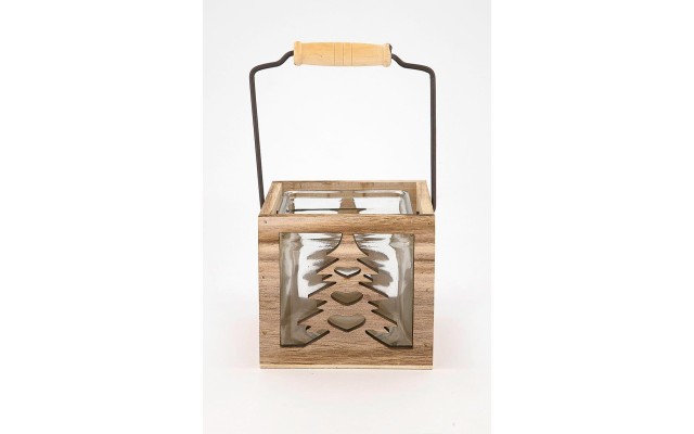  Tree Candle Holder, Tan