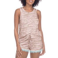 Honeydew All American Pajama Set, Sand castle, X-Small