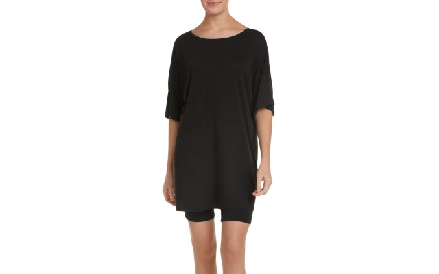  Intimates Travel Light Short Pajamas, Black, X-Small