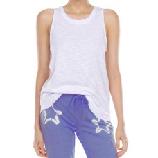 Honeydew Star Struck Slub Sleep Tank Top, White, Large