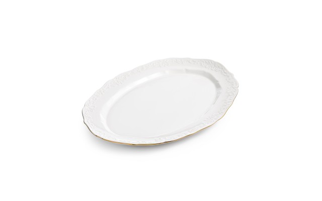  Classic Foulard Platter (White)