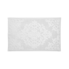 Hotel Collection Classic Textured Scroll Bath Rug, Pearl Grey 22 x 36, Gray