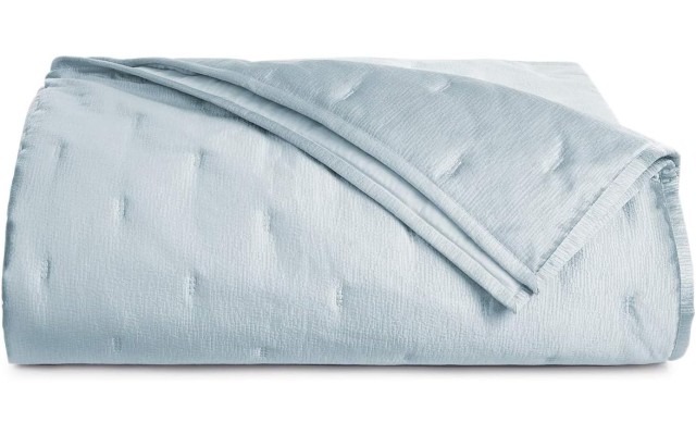  Dimensional Quilted Coverlet, Full/Queen, Blue