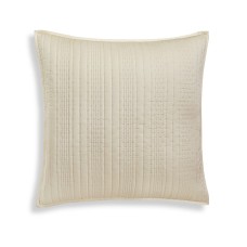 Hotel Collection Ginkgo Quilted Pillow Sham, Champagne, 26X26