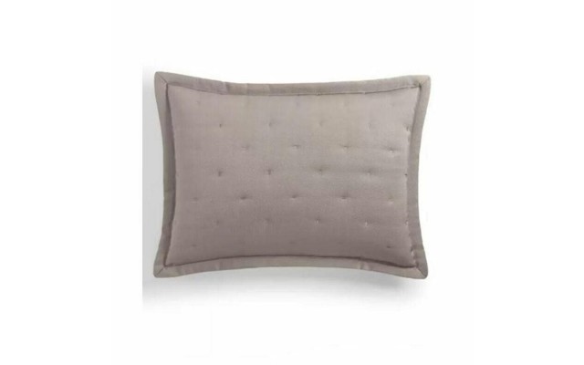  Honeycomb Trellis Quilted Standard Sham, Gray, 20×28