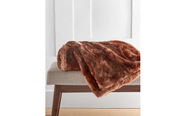  Lynx Faux Fur Throw, 50″ x 60″