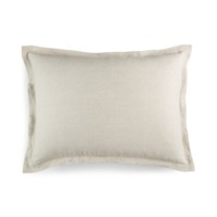 Hotel Collection Natural Linen Standard Pillow Sham, Beige, 20X28