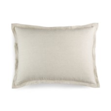 Hotel Collection Natural Linen Standard Pillow Sham, Beige, 20X28